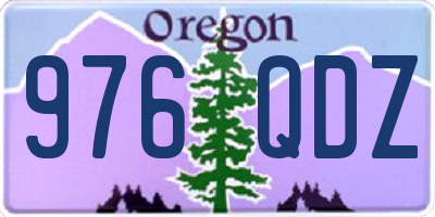 OR license plate 976QDZ