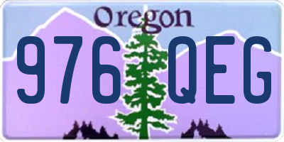 OR license plate 976QEG