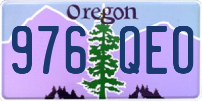 OR license plate 976QEO