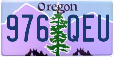 OR license plate 976QEU