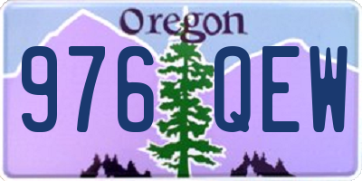 OR license plate 976QEW