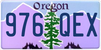 OR license plate 976QEX