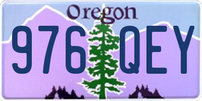 OR license plate 976QEY