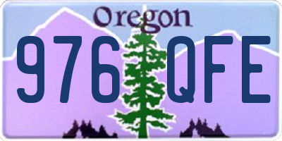 OR license plate 976QFE