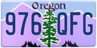 OR license plate 976QFG
