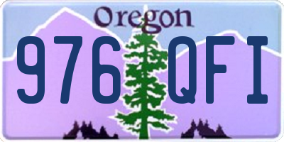 OR license plate 976QFI