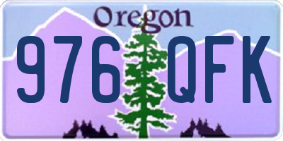 OR license plate 976QFK