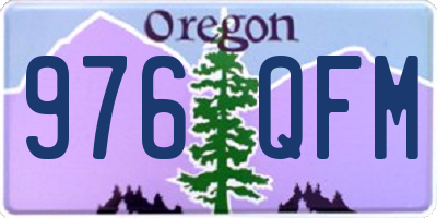 OR license plate 976QFM