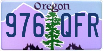 OR license plate 976QFR