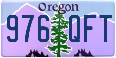 OR license plate 976QFT