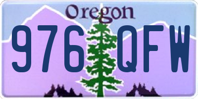 OR license plate 976QFW