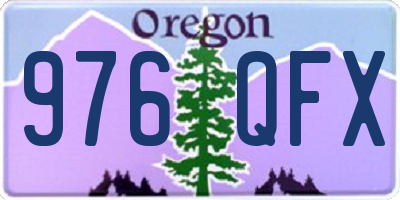OR license plate 976QFX
