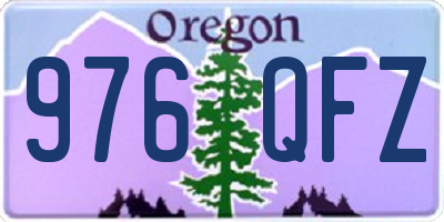 OR license plate 976QFZ
