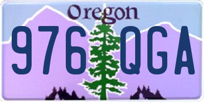 OR license plate 976QGA