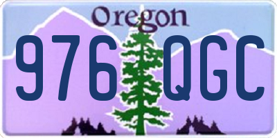 OR license plate 976QGC