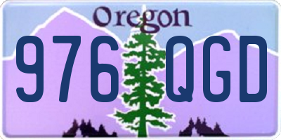 OR license plate 976QGD