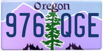 OR license plate 976QGE