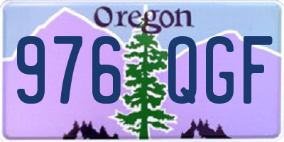 OR license plate 976QGF