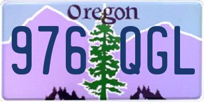 OR license plate 976QGL