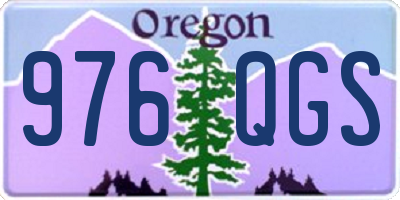 OR license plate 976QGS