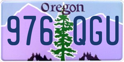 OR license plate 976QGU