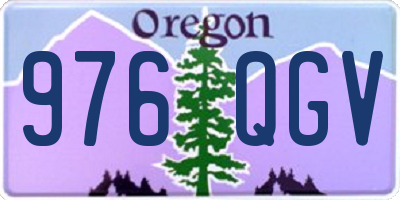 OR license plate 976QGV