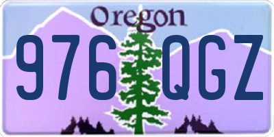 OR license plate 976QGZ