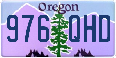 OR license plate 976QHD