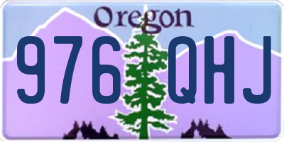 OR license plate 976QHJ