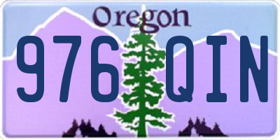 OR license plate 976QIN