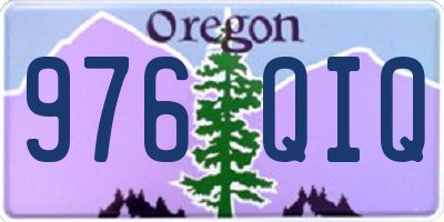 OR license plate 976QIQ