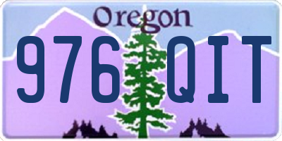OR license plate 976QIT