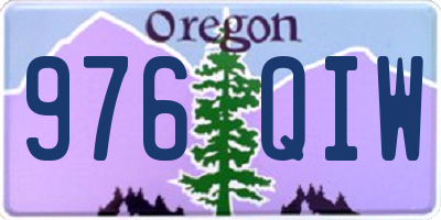 OR license plate 976QIW