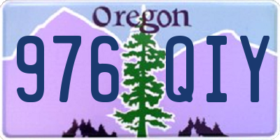 OR license plate 976QIY
