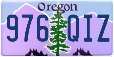 OR license plate 976QIZ