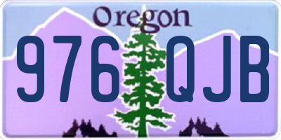 OR license plate 976QJB