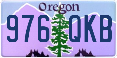 OR license plate 976QKB