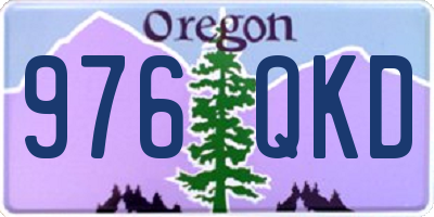 OR license plate 976QKD