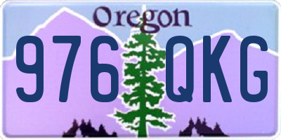 OR license plate 976QKG