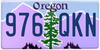 OR license plate 976QKN