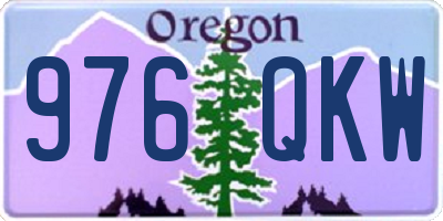 OR license plate 976QKW