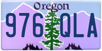 OR license plate 976QLA