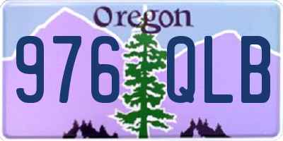 OR license plate 976QLB
