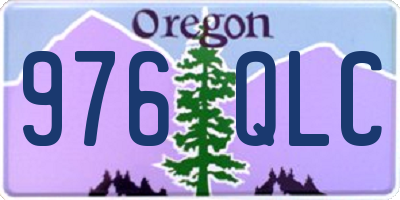 OR license plate 976QLC