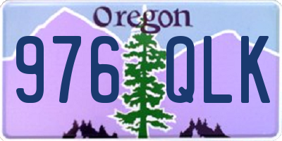 OR license plate 976QLK