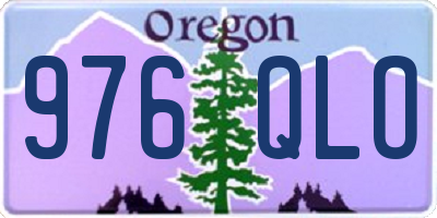OR license plate 976QLO