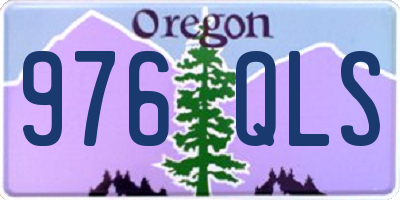 OR license plate 976QLS
