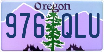 OR license plate 976QLU