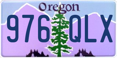 OR license plate 976QLX