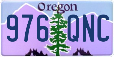 OR license plate 976QNC